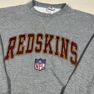 Vintage Washington Redskins Sweatshirt Mens Large Gray NFL Football Crewneck 90s
